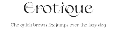 Erotique by Zetafonts — Serif Font — thumbnail 1