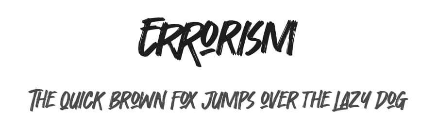 Errorism by Gassstype — Script Handwritten Font