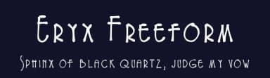 Eryx Freeform by Erik Hannink — Script Handwritten Font — thumbnail 2