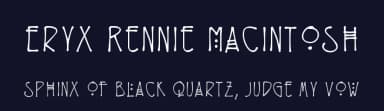 Eryx Rennie Macintosh by Erik Hannink — Script Handwritten Font — thumbnail 2