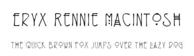 Eryx Rennie Macintosh by Erik Hannink — Script Handwritten Font — thumbnail 1