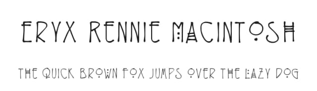 Eryx Rennie Macintosh by Erik Hannink — Script Handwritten Font