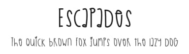 Escapades by Des Gomez — Script Handwritten Font — thumbnail 1