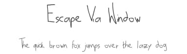 Escape Via Window by Joseph Fox — Script Handwritten Font — thumbnail 1