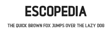 Escopedia by Nandesign Studio — Sans Serif Font — thumbnail 1