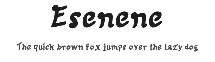 Esenene by Lontong Lodeh — Script Handwritten Font