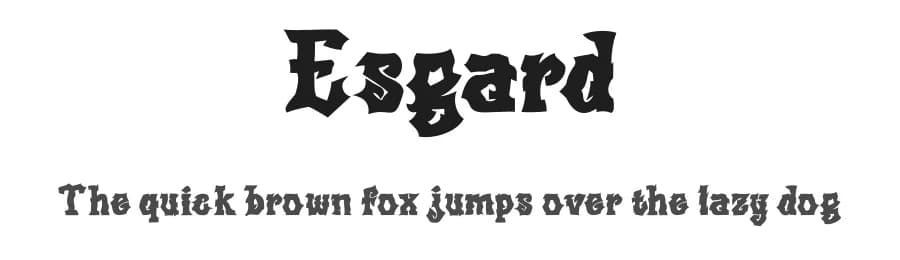 Esgard by twinletter — Script Handwritten Font