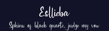 Esllieba by Riki — Script Handwritten Font — thumbnail 2