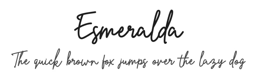 Esmeralda by Almaz Studio — Script Handwritten Font