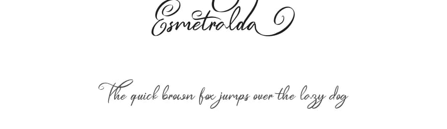 Esmetralda by FHFont — Script Handwritten Font