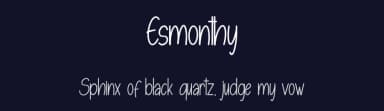 Esmonthy by Skiiller Studio — Script Handwritten Font — thumbnail 2