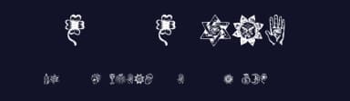 Esoterica by Vladimir Nikolic — Dingbats Font — thumbnail 2