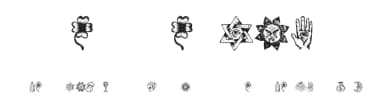 Esoterica by Vladimir Nikolic — Dingbats Font — thumbnail 1