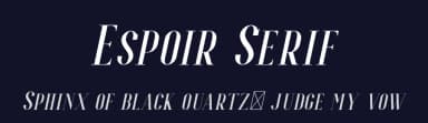 Espoir Serif by Craft Supply Co. — Serif Font — thumbnail 2