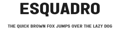 Esquadro by wepfont.com — Sans Serif Font — thumbnail 1
