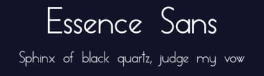 Essence Sans by skomii — Sans Serif Font — thumbnail 2