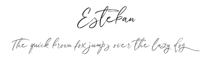 Esteban by Jroh Creative — Script Handwritten Font