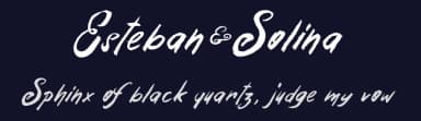 Esteban&Solina by dcoxy - Greg Medina — Script Handwritten Font — thumbnail 2