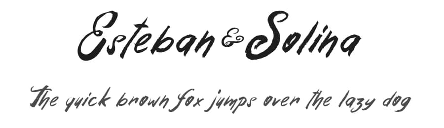 Esteban&Solina by dcoxy - Greg Medina — Script Handwritten Font