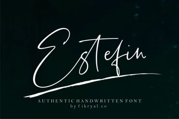 Estefin Font by Fikryal Studio — Script Handwritten Font