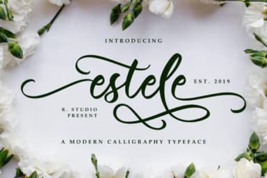 Estele Font by R. Studio — Script Handwritten Font — thumbnail 1