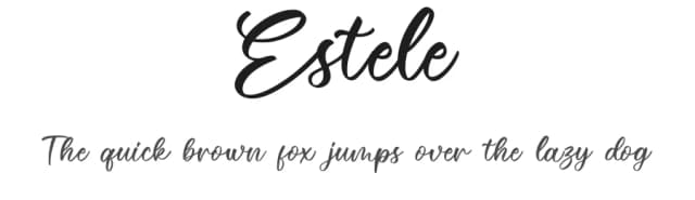 Estele by RaffaSyad Studio — Script Handwritten Font