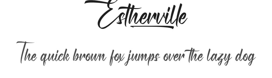 Estherville by NihStudio — Script Handwritten Font