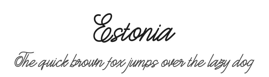 Estonia by zulkhairilettering — Script Handwritten Font — preview 1