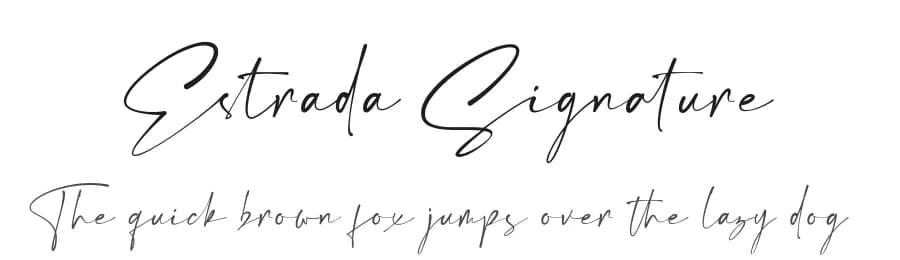 Estrada Signature by Lemonthe — Script Handwritten Font