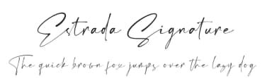 Estrada Signature by Lemonthe — Script Handwritten Font — thumbnail 1