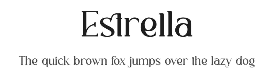 Estrella by Aqeel_Art — Serif Font