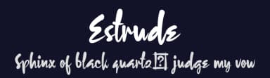 Estrude by Ahmad Zulfikar Ali — Script Handwritten Font — thumbnail 2