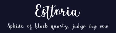 Esttoria by zamjump — Script Handwritten Font — thumbnail 2