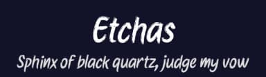 Etchas by 7NTypes — Script Handwritten Font — thumbnail 2