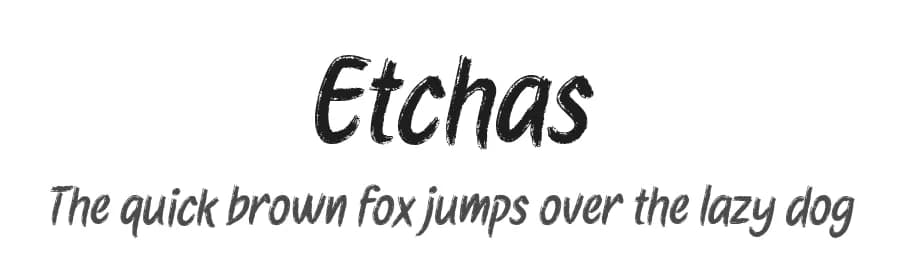 Etchas by 7NTypes — Script Handwritten Font