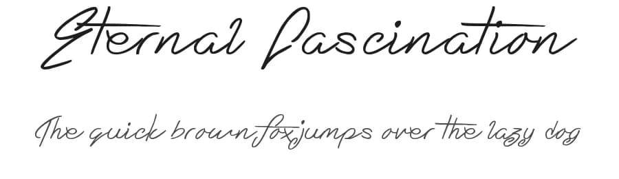 Eternal Fascination by JSH creates — Script Handwritten Font