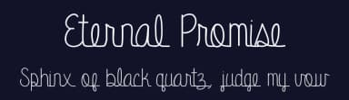 Eternal Promise by Vanessa Bays — Script Handwritten Font — thumbnail 2