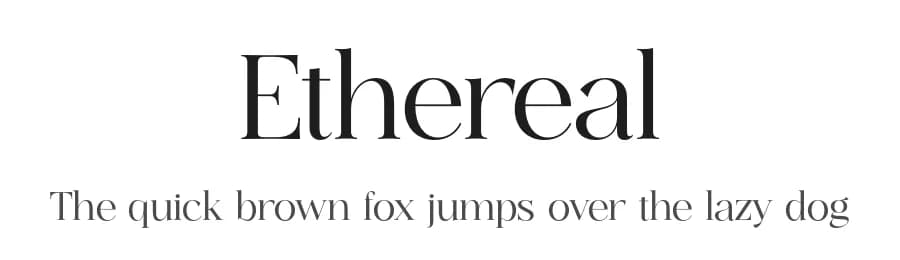 Ethereal by Kereatype Studio — Serif Font