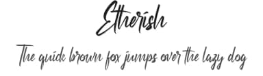 Etherish by NihStudio — Script Handwritten Font — thumbnail 1