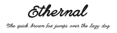 Ethernal by Måns Grebäck — Script Handwritten Font — thumbnail 1