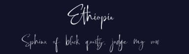 Ethiopia by www.movefont .com — Script Handwritten Font — thumbnail 2