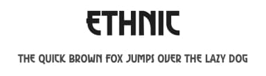 Ethnic by Graphicxell — Sans Serif Font — thumbnail 1