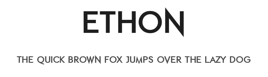 Ethon by Ornez — Sans Serif Font