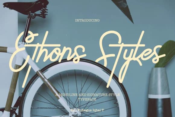 Ethons Styles Font by typobureaustudio — Script Handwritten Font