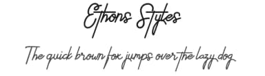 Ethons Styles by Typo Bureau Studio — Script Handwritten Font — thumbnail 1