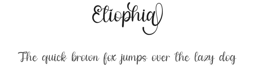 Etiophia by Inermedia Studio — Script Handwritten Font