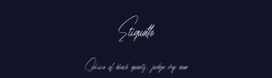 Etiquette by Hatf Type — Script Handwritten Font — thumbnail 2