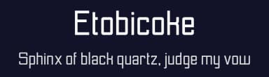 Etobicoke by Arfurware — Sans Serif Font — thumbnail 2