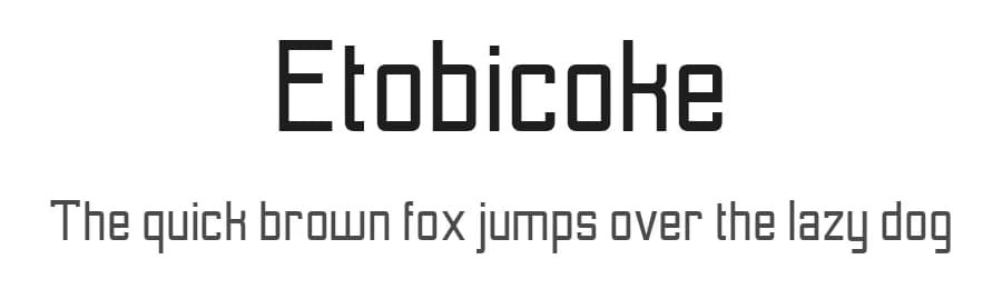 Etobicoke by Arfurware — Sans Serif Font