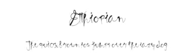 Etthiopian by Baihaki — Script Handwritten Font — thumbnail 1